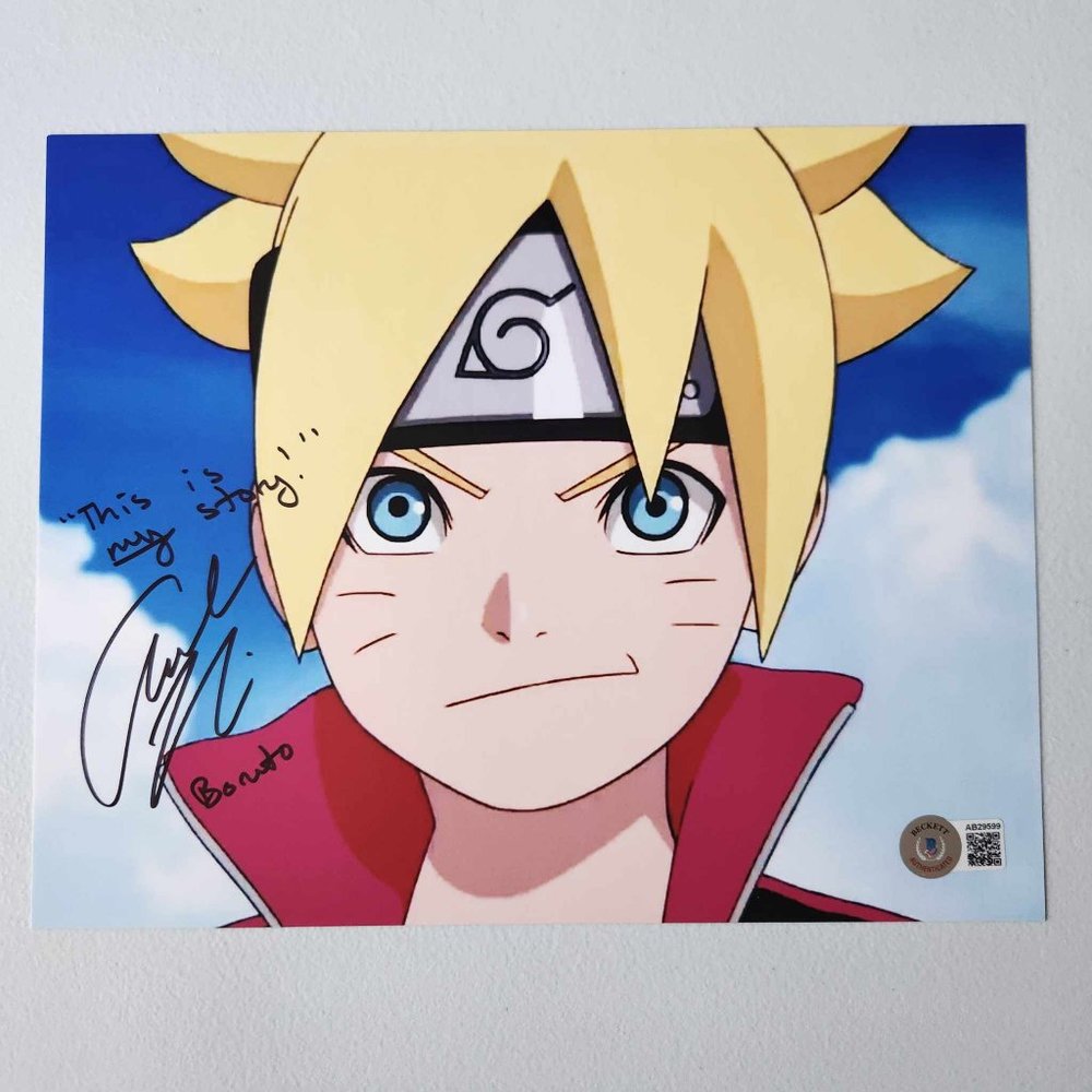 Boruto Autograph 8x10 Signed by Amanda Miller - Beckett COA